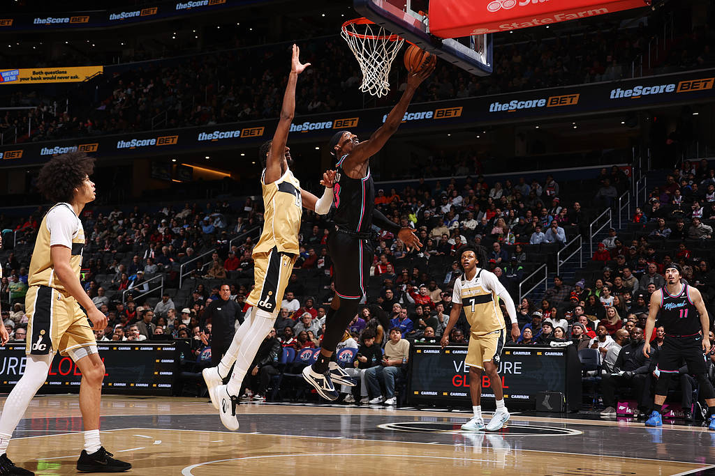 阿德巴約22分薩爾12+12 熱火大勝奇才